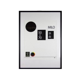 Cadre photo milo  50x70 cm bois noir - meilleure qualité
