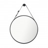 Miroir barbier 57 cm noir -  - meilleure qualité