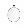 Miroir pendule l.50 X H.70 cm noir -  - meilleure qualité
