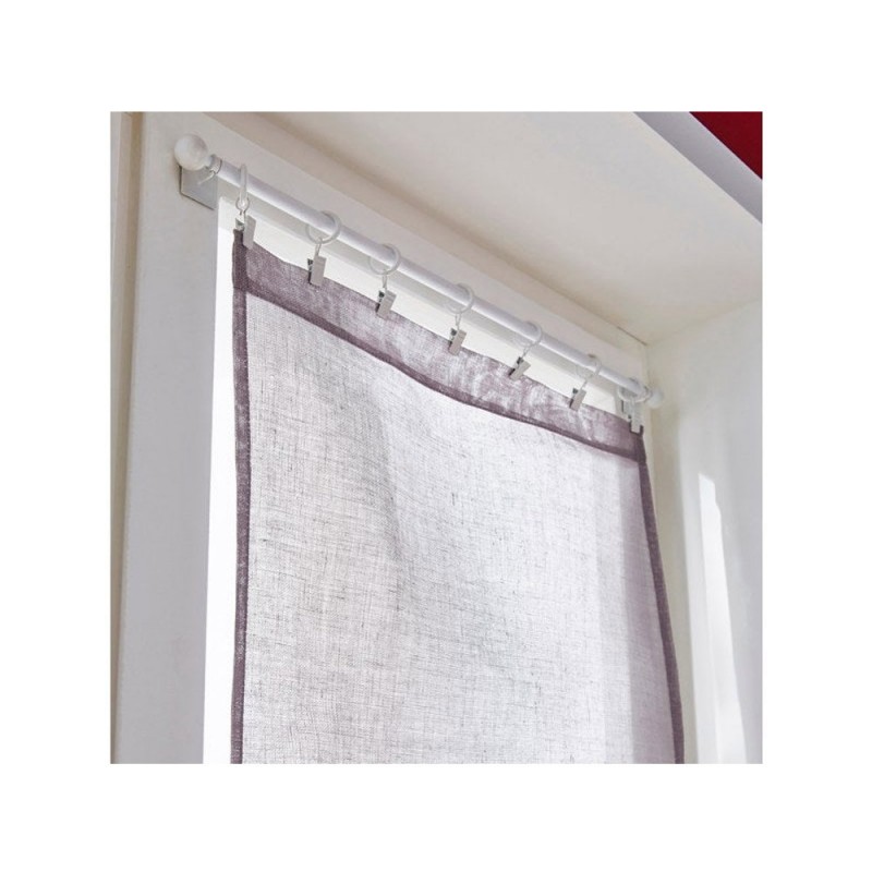 Barre de vitrage cosy blanc brossé