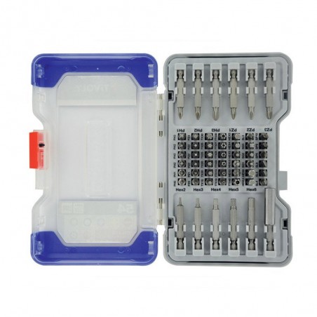 Lot de 53 embouts de vissage et 1 porte embout magnétique