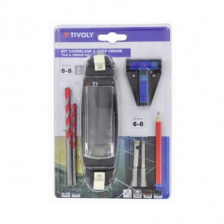 Kit perçage carrelage grès cérame diam.6 et 8 mm