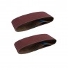 Lot de 2 bandes abrasives100 X 610 mm Grains 80