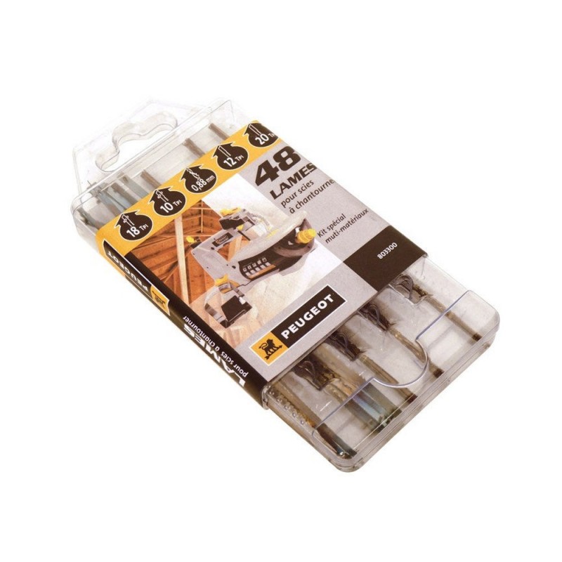 Lot de 48 Lames Universelles coupe multiusage peugeot pour Scie à chantourner