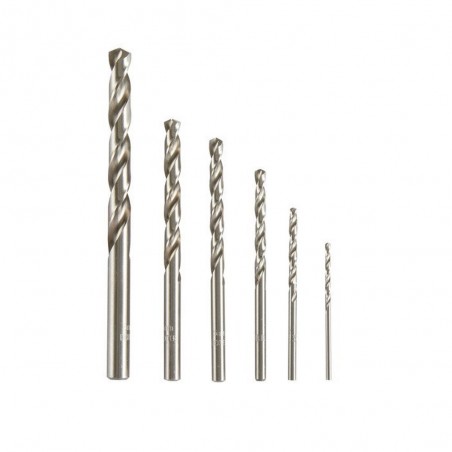 Coffret de 6 forêts métal diam. 2 à8 mm