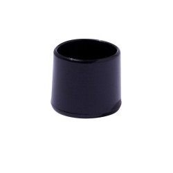 Lot de 4 embouts enveloppant plastiquenoir 22mm