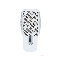 Lot de 9 crochets adhésif pointe métal transparent 0.225 kg