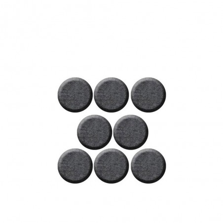Lot de 8 patins feutre adhésif diam. 25 mm gris
