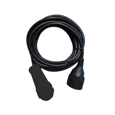 Rallonge electrique menager avec terre HO5VVF noir 6m