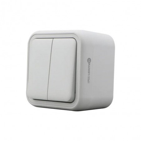 Double interrupteur va et vient auto trail gris