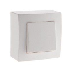 Interrupteur va-et-vient complet saillie presto10 a blanc