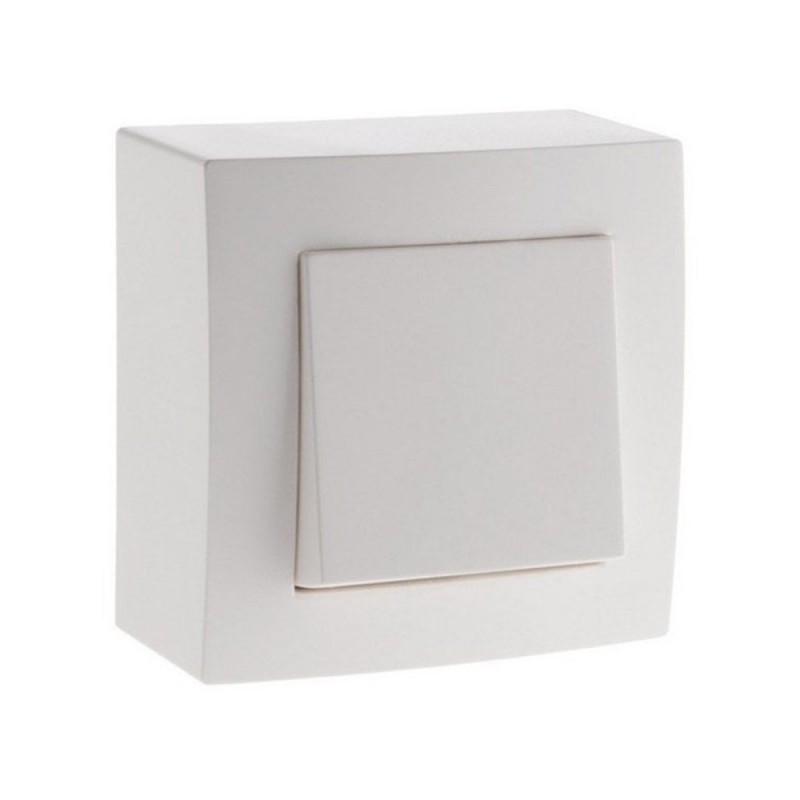 Interrupteur va-et-vient complet saillie presto10 a blanc