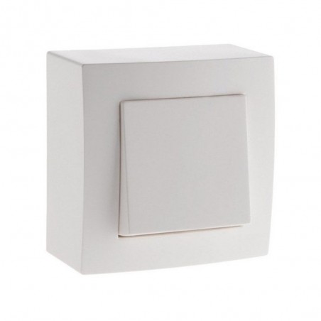 Interrupteur va-et-vient complet saillie presto10 a blanc