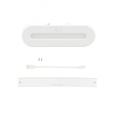 Réglette de placard led àdétection rechargeable USB dudo L. 15 cm