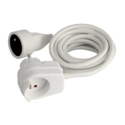 Rallonge électrique ménager 2 prises de 16 a L.3 m