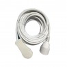 Rallonge electrique menager avec terre HO5VVF blanc 6m