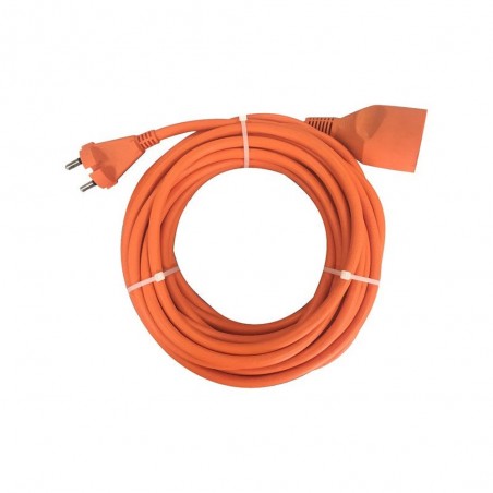 Rallonge electrique de terre sans terre HO5VVF orange10 m