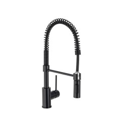 Robinet mitigeur de cuisine avec douchette noir dELINIA tHOMAS -  - meilleure qualité