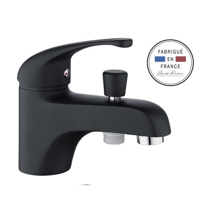Mitigeur monotrou de baignoire noir Fira -  - meilleure qualité