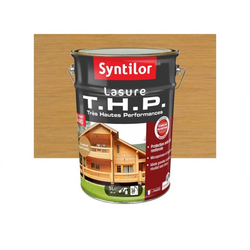 Lasure SYNTILOR t.h.p. 8 ans chêne naturel satiné 5 L -  - meilleure qualité