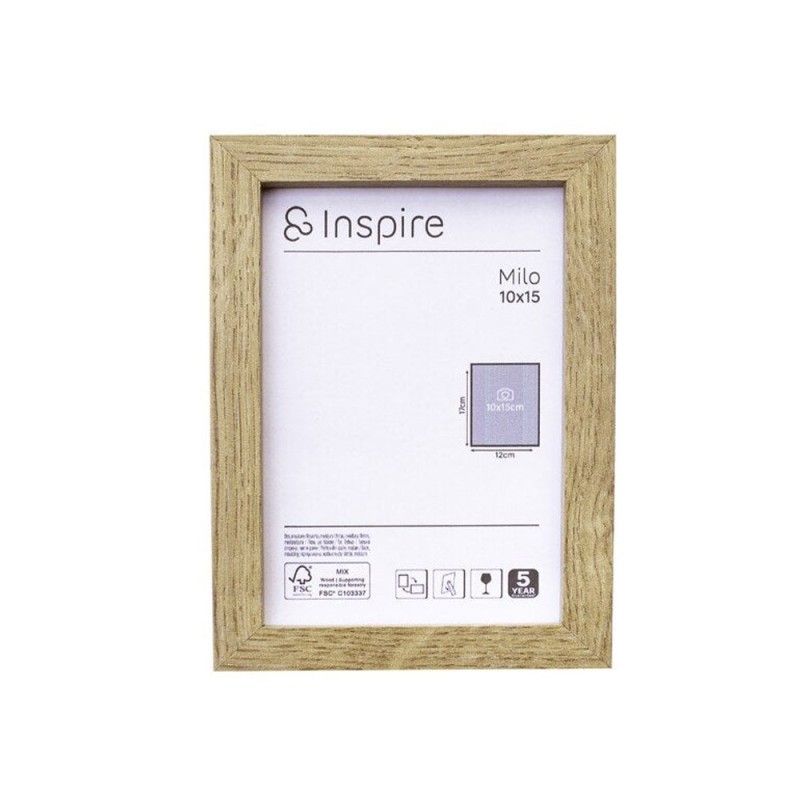 Cadre en bois de chêne milo 10x15 cm - meilleure qualité