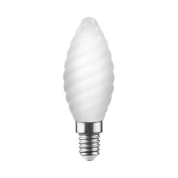 Ampoule variable led dépoli flamme torsadée e14 470 Lm 40 W blanc chaud