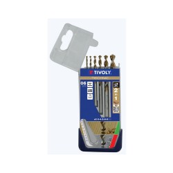 Coffret de 6 foret technic multimatériau 10.80447 diam.4-5-6-8-10 mm