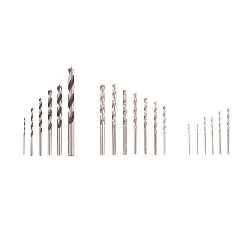 Coffret de 19 forêts bois-métal