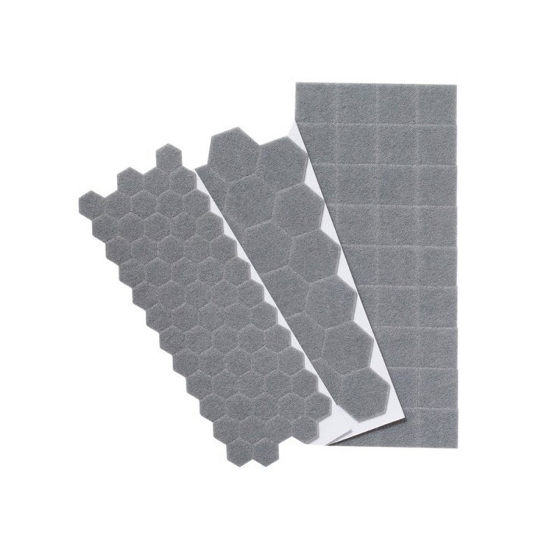 Lot de 120 patins feutre adhésif marron