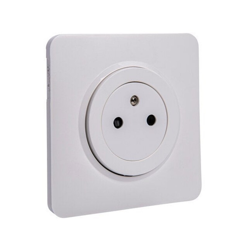 Prise avec terre affleurante complet Lumia blanc