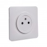 Prise avec terre affleurante complet Lumia blanc