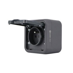 1 Prise avec terre étanche trail anthracite