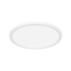 Plafonnier SDB design blanc led intégréeLano d.29.4 cm