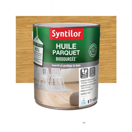 Huile parquet nature protect SYNTILOR incolore mat 2.5 l -  - meilleure qualité