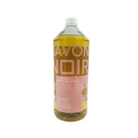Savon noir liquide 100% à   l'huile de lin 1 l -  - meilleure qualité