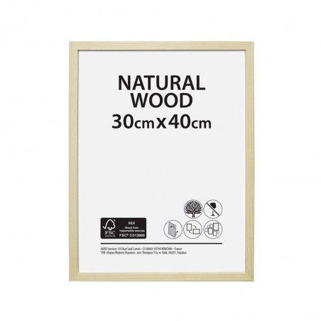 Cadre brut  L.30 X H.40 cm bois naturel - meilleure qualité