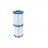 Lot de 2 cartouches filtrantes