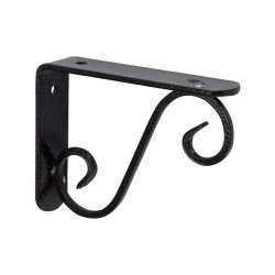 Equerre prestige acier époxy noir H.28 X p.33 cm