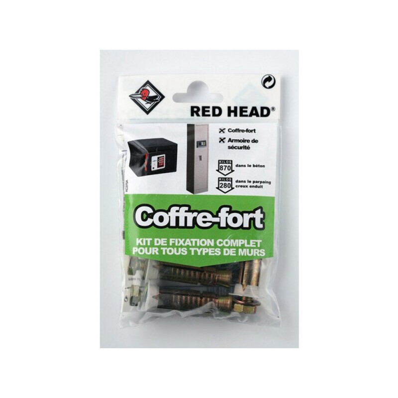 Kit chevilles à expansion coffre Fort Red head diam.14 X L.55 mm