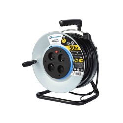 enrouleur de câble électrique bricolage avec terre L. 50 m Ho5Vvf 3G1.5