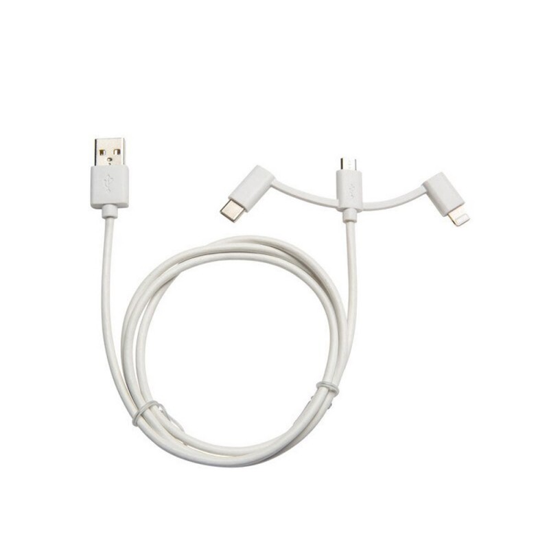 Câble 3en1 lightning micro usb vers usbc1m