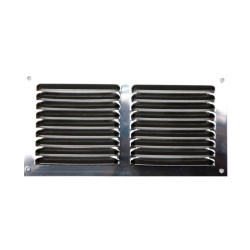 Grille d'aération acier inoxydable naturel