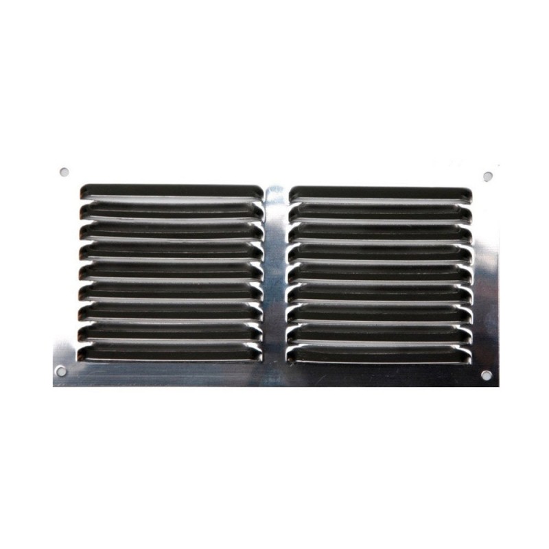 Grille d'aération acier inoxydable naturel