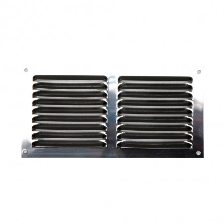 Grille d'aération acier inoxydable naturel