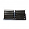Grille d'aération acier inoxydable naturel