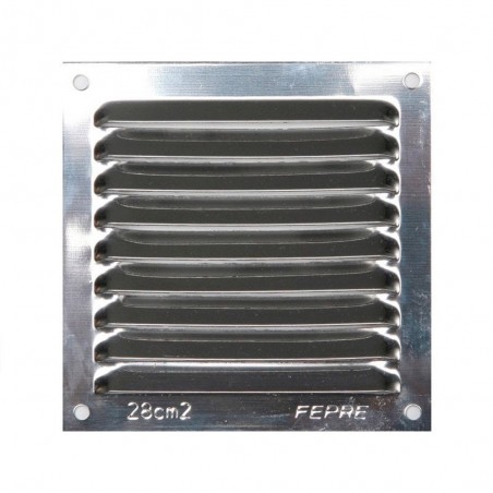 Grille d'aération acier inoxydable naturel