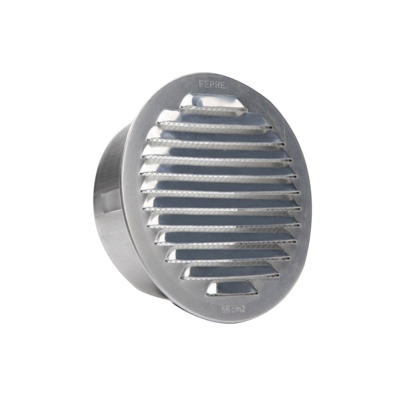 Grille d'aération aluminium naturel diam.11 cm -  - meilleure qualité
