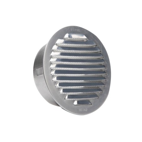 Grille d'aération aluminium naturel diam.11 cm -  - meilleure qualité