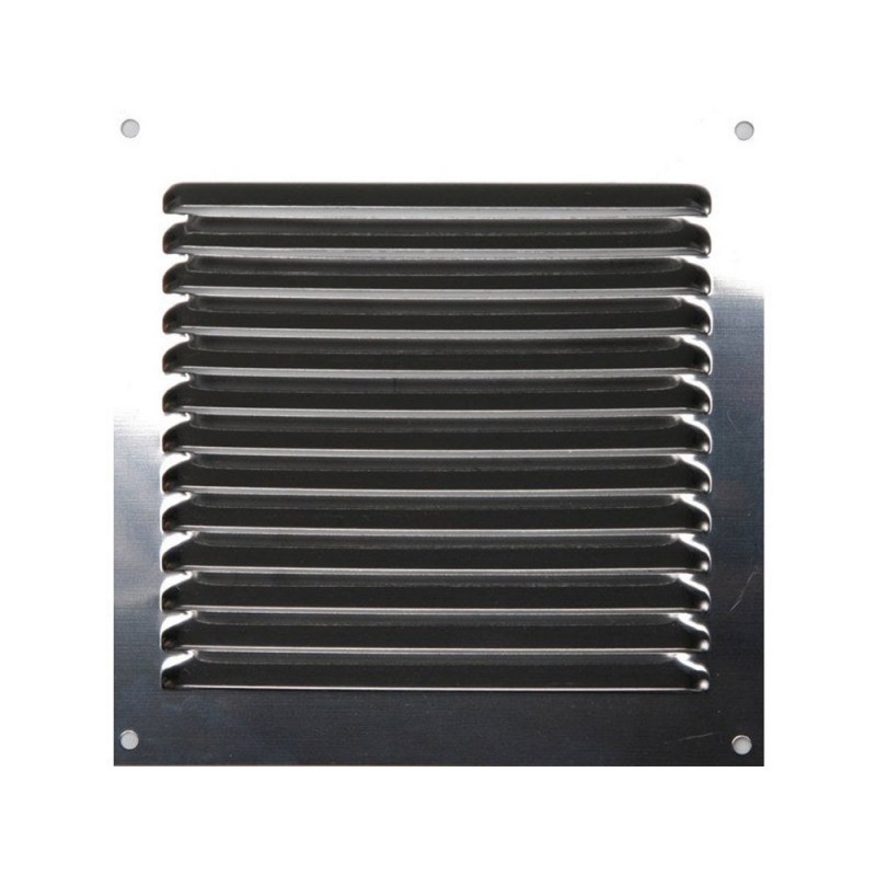 Grille d'aération acier inoxydable naturel