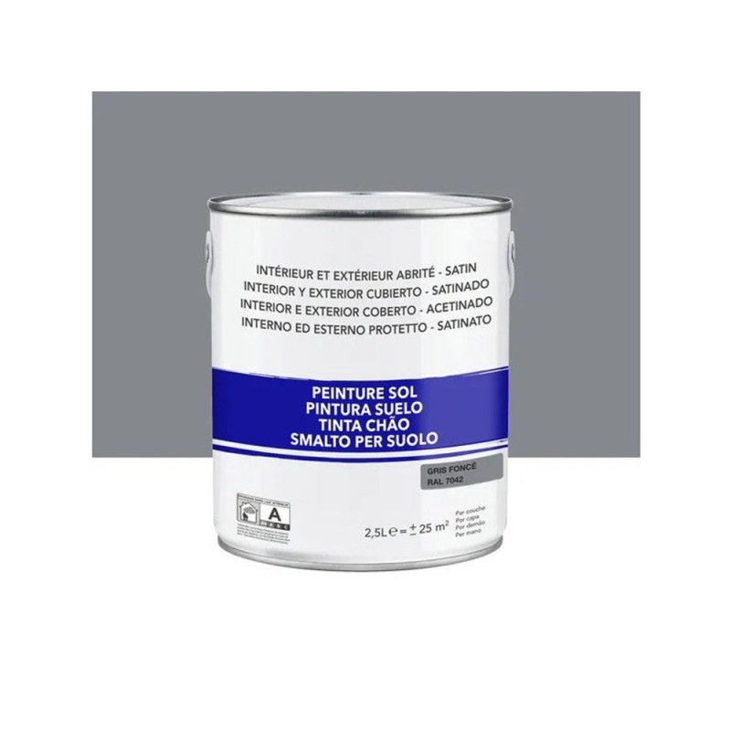 Peinture Sol extérieur / Intérieur Gris Foncé Satiné 2.5 L -  - meilleure qualité